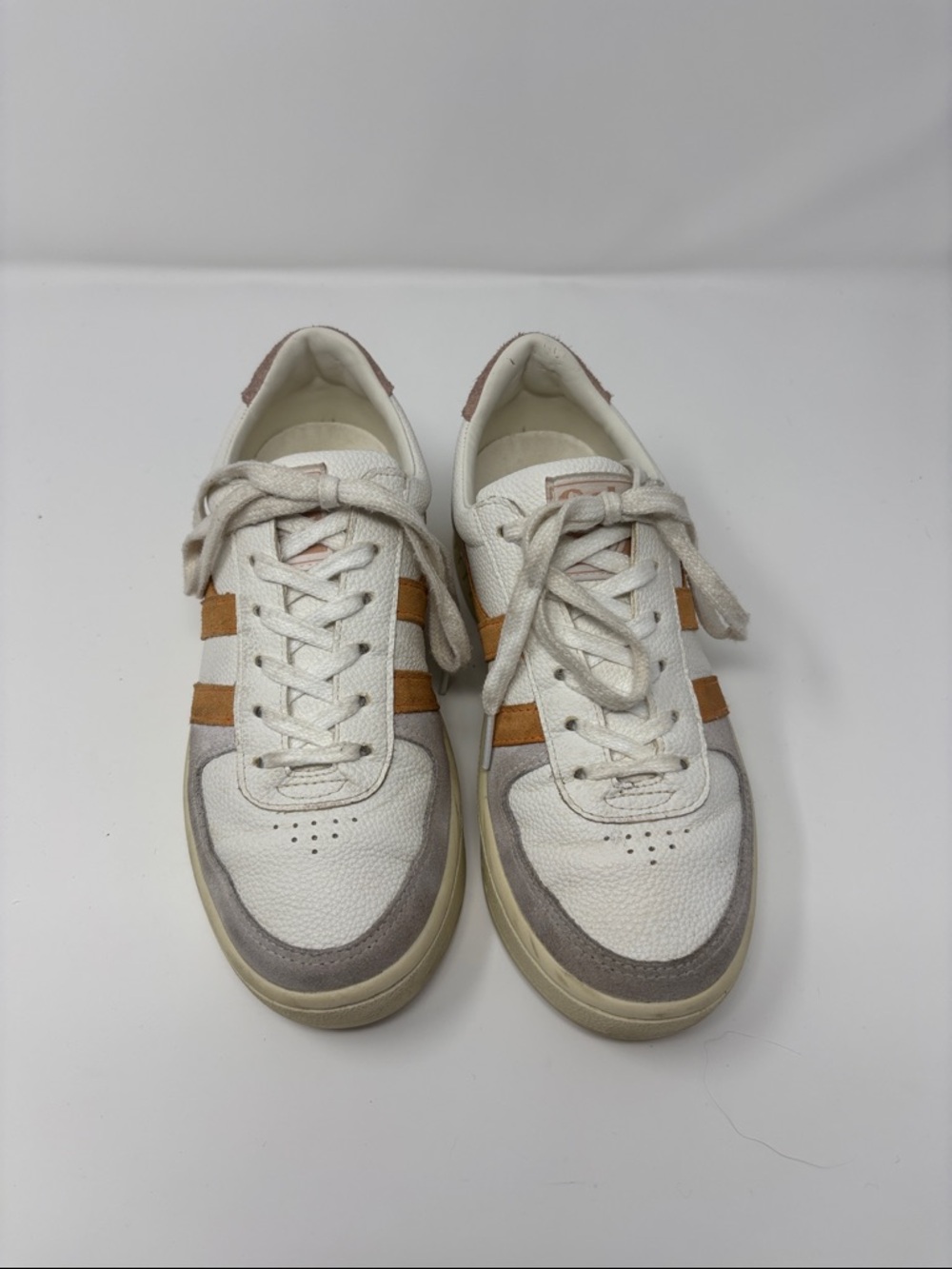 Gola White & Tan Low-Top Sneakers 6 - Picture 3 of 7